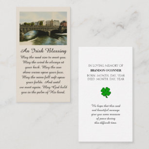 Galway Heartfelt Condolences Red Sienna Blue Visitenkarte