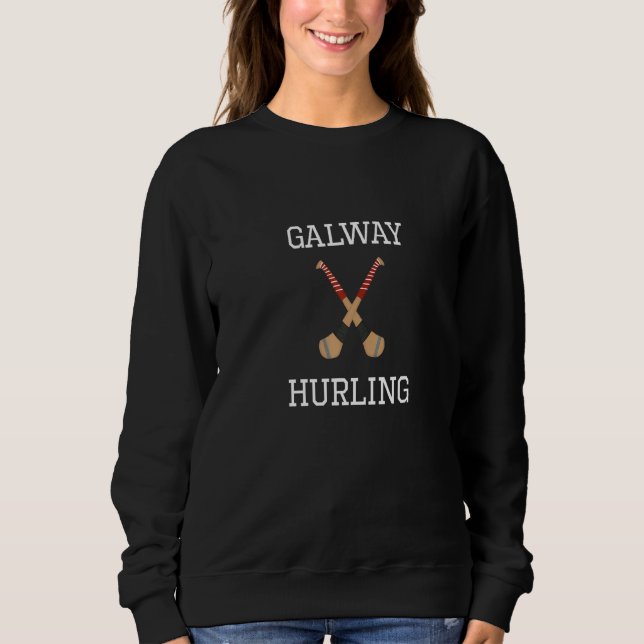 Galway Hurling Irish Landkreis Ireland Hurling Sweatshirt (Vorderseite)