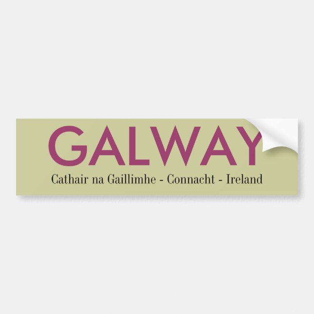 Galway Irland Autoaufkleber (Vorne)