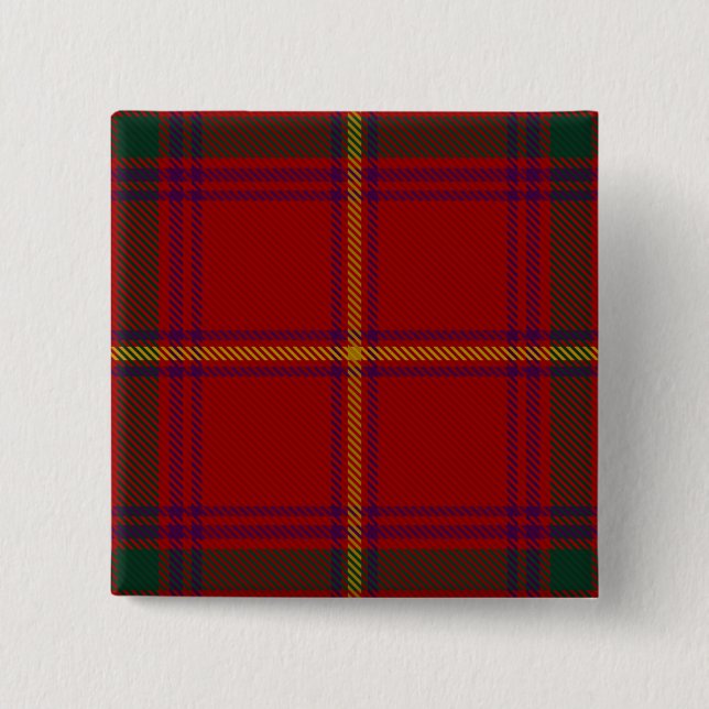 Galway Landkreis Irish Tartan Button (Vorderseite)