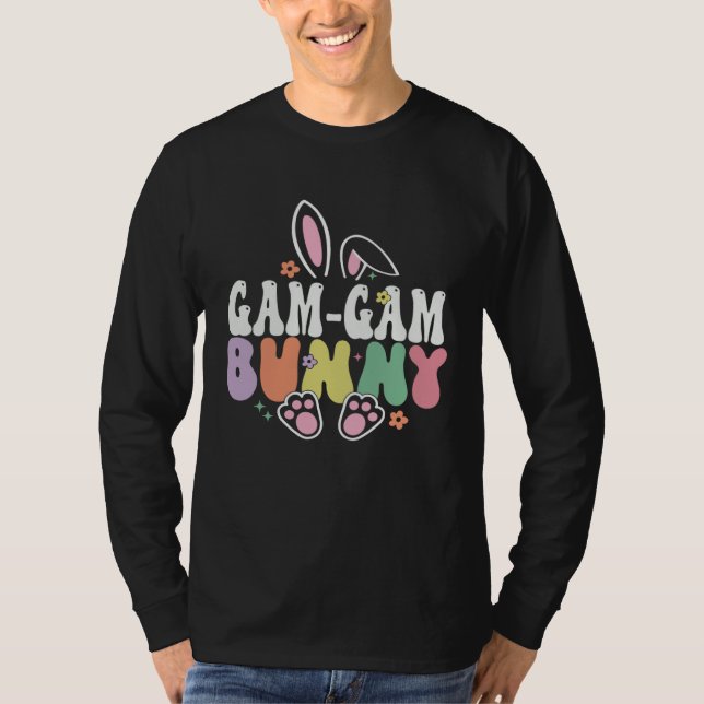 Gam Gam Bunny Easter Day Rabbit Grandma Family Mat T-Shirt (Vorderseite)
