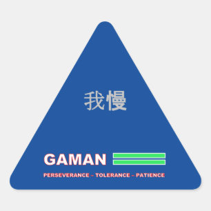 GAMAN-Aufkleber Dreieckiger Aufkleber