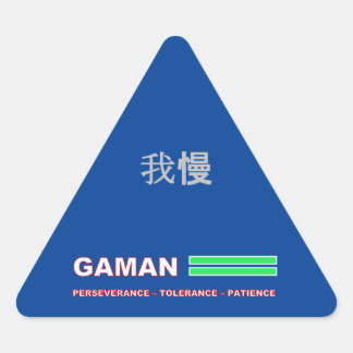 GAMAN-Aufkleber Dreieckiger Aufkleber