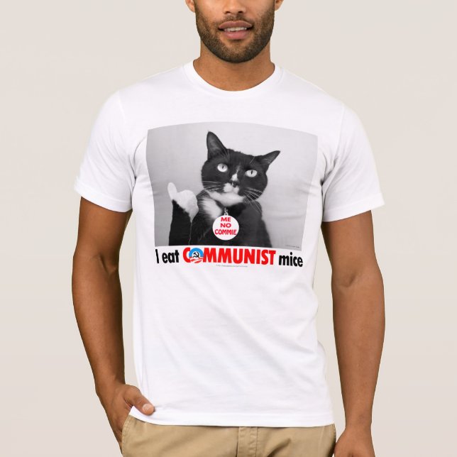 Gamaschen-- die Katze, die den CommiemausT - Shirt (Vorderseite)