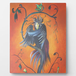 Gamaun der prophetische Vogel mit RuffelFedern Fotoplatte