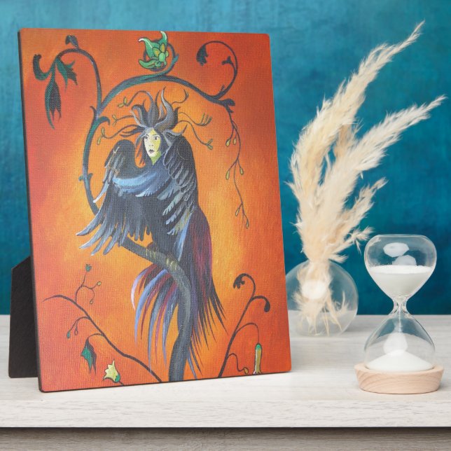 Gamaun der prophetische Vogel mit RuffelFedern Fotoplatte (Seite)