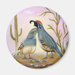 Gambel Quails Magnet