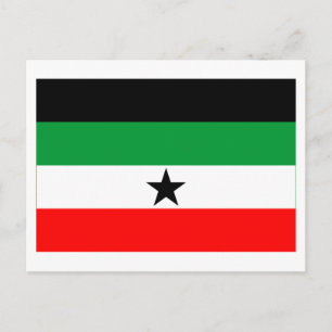 Gambella-Flagge Postkarte
