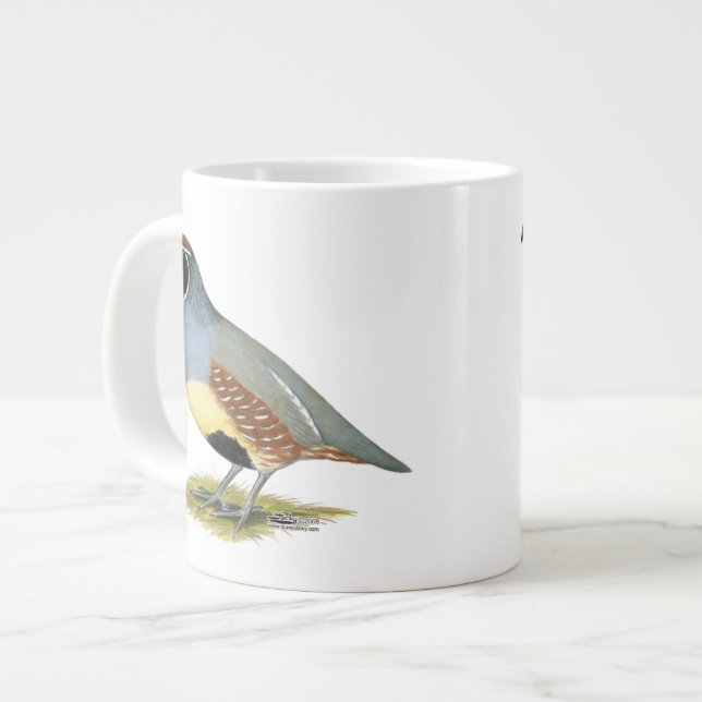 Gambels Wüstenquail Jumbo-Tasse (Vorderseite Links)