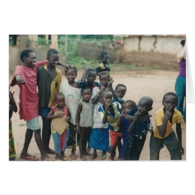 Gambia-Dorf-Reihe Karte #3 (Vorderseite (Horizontal))