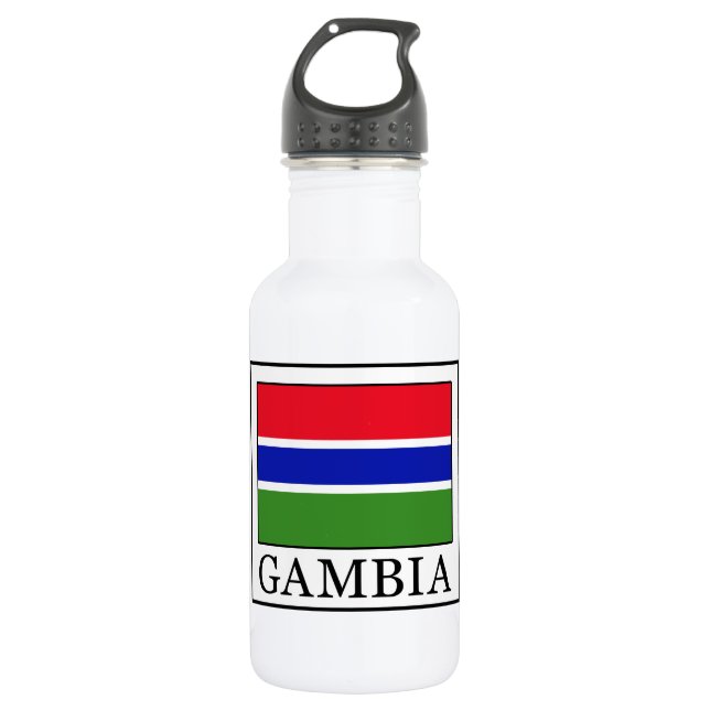 Gambia Edelstahlflasche (Vorderseite)