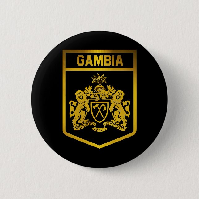 Gambia Emblem Button (Vorderseite)