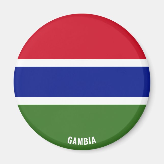 Gambia Flag Charming Patriotic Magnet (Vorne)