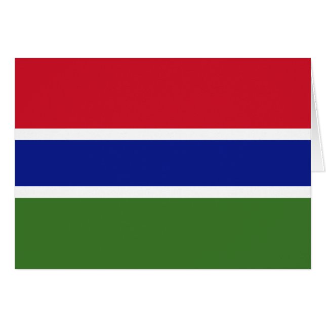 Gambia-Flagge (Vorderseite (Horizontal))