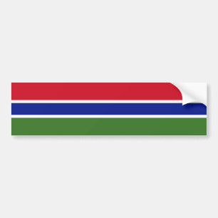 Gambia-Flagge Autoaufkleber