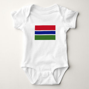Gambia-Flagge Baby Strampler
