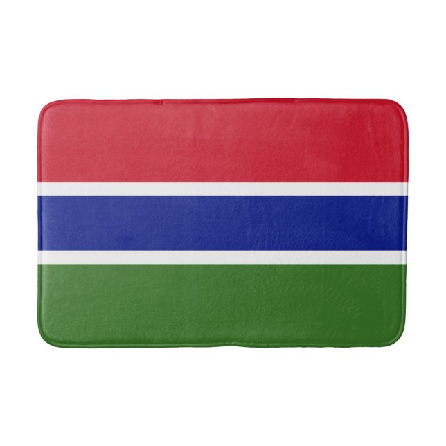 Gambia-Flagge Badematte (Vorderseite)