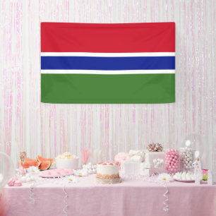 Gambia-Flagge Banner