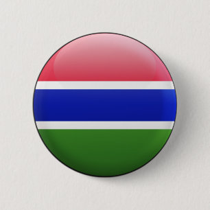 Gambia-Flagge Button