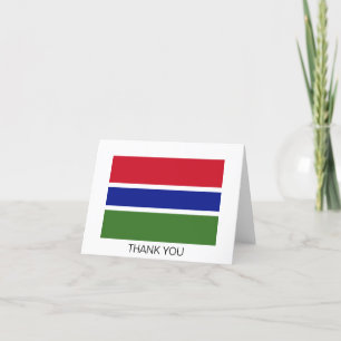 Gambia-Flagge Dankeskarte