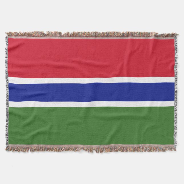 Gambia-Flagge Decke (Vorderseite)
