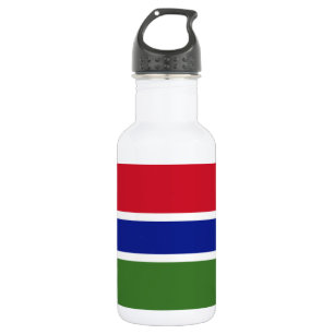 Gambia-Flagge Edelstahlflasche