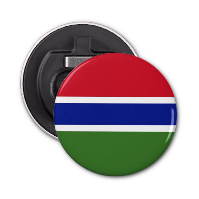 Gambia-Flagge Flaschenöffner (Vorderseite)