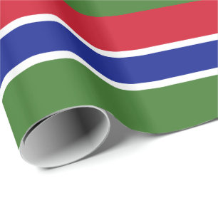 Gambia-Flagge Geschenkpapier