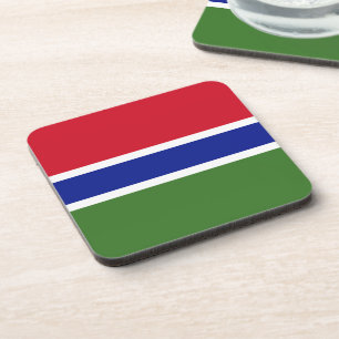 Gambia-Flagge Getränkeuntersetzer