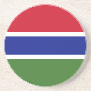 Gambia-Flagge Getränkeuntersetzer