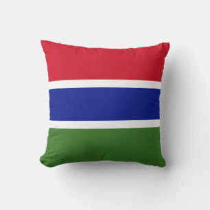 Gambia-Flagge Kissen