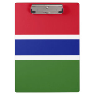 Gambia-Flagge Klemmbrett