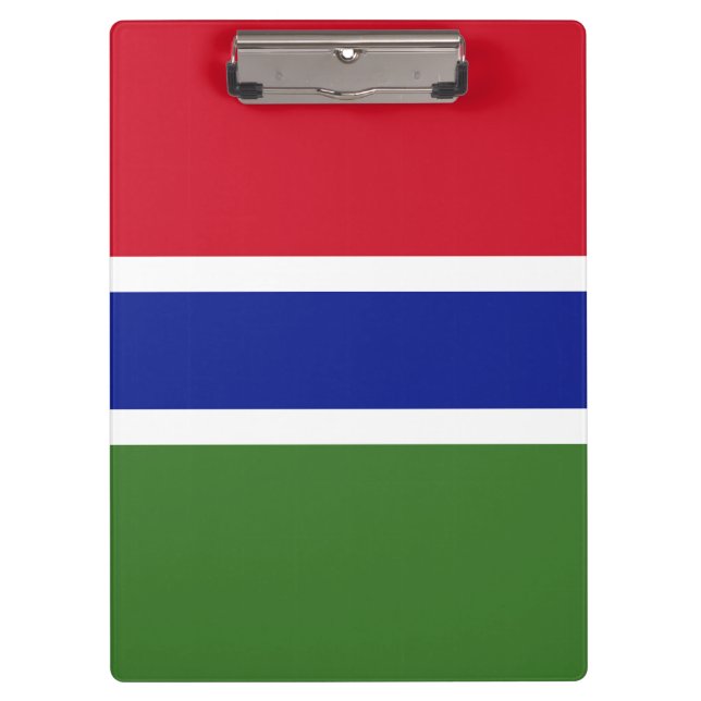 Gambia-Flagge Klemmbrett (Vorderseite)