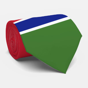Gambia-Flagge Krawatte
