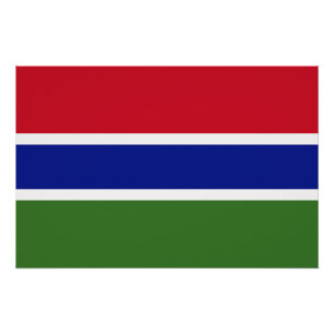 Gambia-Flagge Poster
