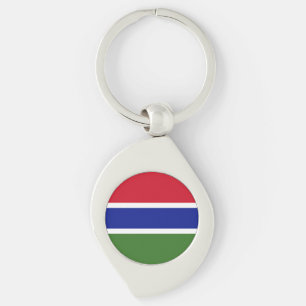 Gambia-Flagge Schlüsselanhänger
