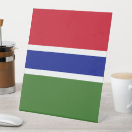 Gambia-Flagge Sockelschild