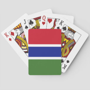Gambia-Flagge Spielkarten