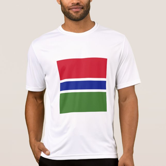 Gambia-Flagge T-Shirt (Vorderseite)