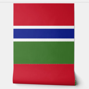 Gambia-Flagge Tapete