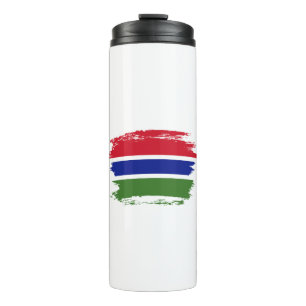 Gambia-Flagge Thermosbecher