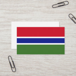 Gambia-Flagge Visitenkarte