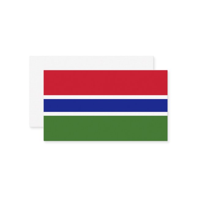 Gambia-Flagge Visitenkarte (Vorderseite/Rückseite Beispiel)