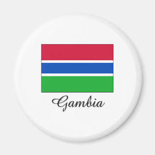 Gambia-Flaggen-Entwurf Magnet
