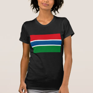 Gambia-Flaggen-T - Shirt