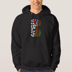 Gambia Gambian Flag Banjul Black African He Hoodie