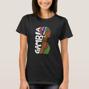 Gambia Gambian Flag Banjul Black African He T-Shirt