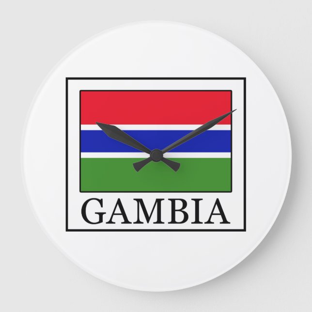 Gambia Große Wanduhr (Vorderseite)