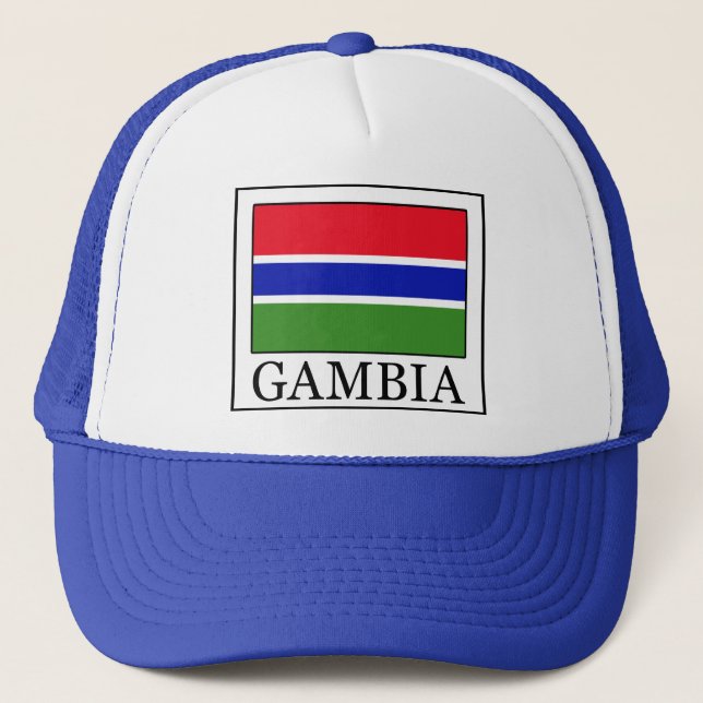 Gambia-Hut Truckerkappe (Vorderseite)