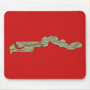 Gambia-Karte Mousepad